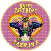 Cakecery Bizarre Adventure Kids Fun Edible Cake Topper Sheet Image Print Round view 1