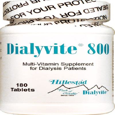 Dialyvite 800 Multi-Vitamin Supplement for Dialysis Patients, 180 Tablets