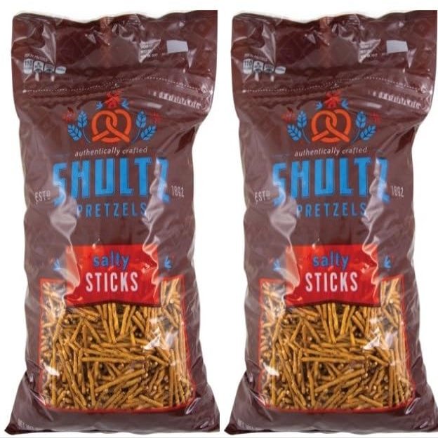 2 pack of Shultz Pretzels Salty Stix 3lb Bag