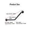 Bathtub and Shower Safety Grab Bars,135 Angled Shower Grab Bars,Stainless Steel Towel Bar,Suitable for The Elderly,Disabled and Pregnant Women (Color : Silver) view 2