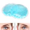 1 Pair of Blue Circular Hot/Cold Compress Eye Pads - Soothe Swollen, Fatigued Eyes with Cooling Gel for Men and Women view 3