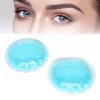 1 Pair of Blue Circular Hot/Cold Compress Eye Pads - Soothe Swollen, Fatigued Eyes with Cooling Gel for Men and Women view 4