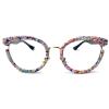 mincl Oversized Round Bling Rhinestone Reading Glasses for Women Festival Party Readers trendy Anti Blue Light Magnifier (black, 3.25, x) view 1