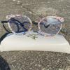 mincl Oversized Round Bling Rhinestone Reading Glasses for Women Festival Party Readers trendy Anti Blue Light Magnifier (black, 3.25, x) view 3