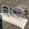 mincl Oversized Round Bling Rhinestone Reading Glasses for Women Festival Party Readers trendy Anti Blue Light Magnifier (black, 3.25, x) view 4