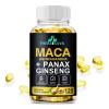 3 in 1 Ashwagandha + Maca Root + Panax Ginseng - Natural Supplement for Energy, Stamina, and Stress Support, 120 Softgels view 1