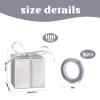 Adecortalk 100 Pcs Mini Silver Gift Boxes 2x2x2 Inches Small Party Favor Boxes Gift Candy Boxes with Lids & Ribbons for Birtyhday Wedding Baby Shower Graduation Bridal Shower Halloween Christmas Valentine Gifts view 2