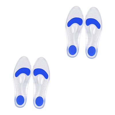 Gatuida 2pairs Silicone Arch Pads Comfortable Sports Shoe Cushions for Foot Care Absorbing Insoles for Men Women for Athletic Activities