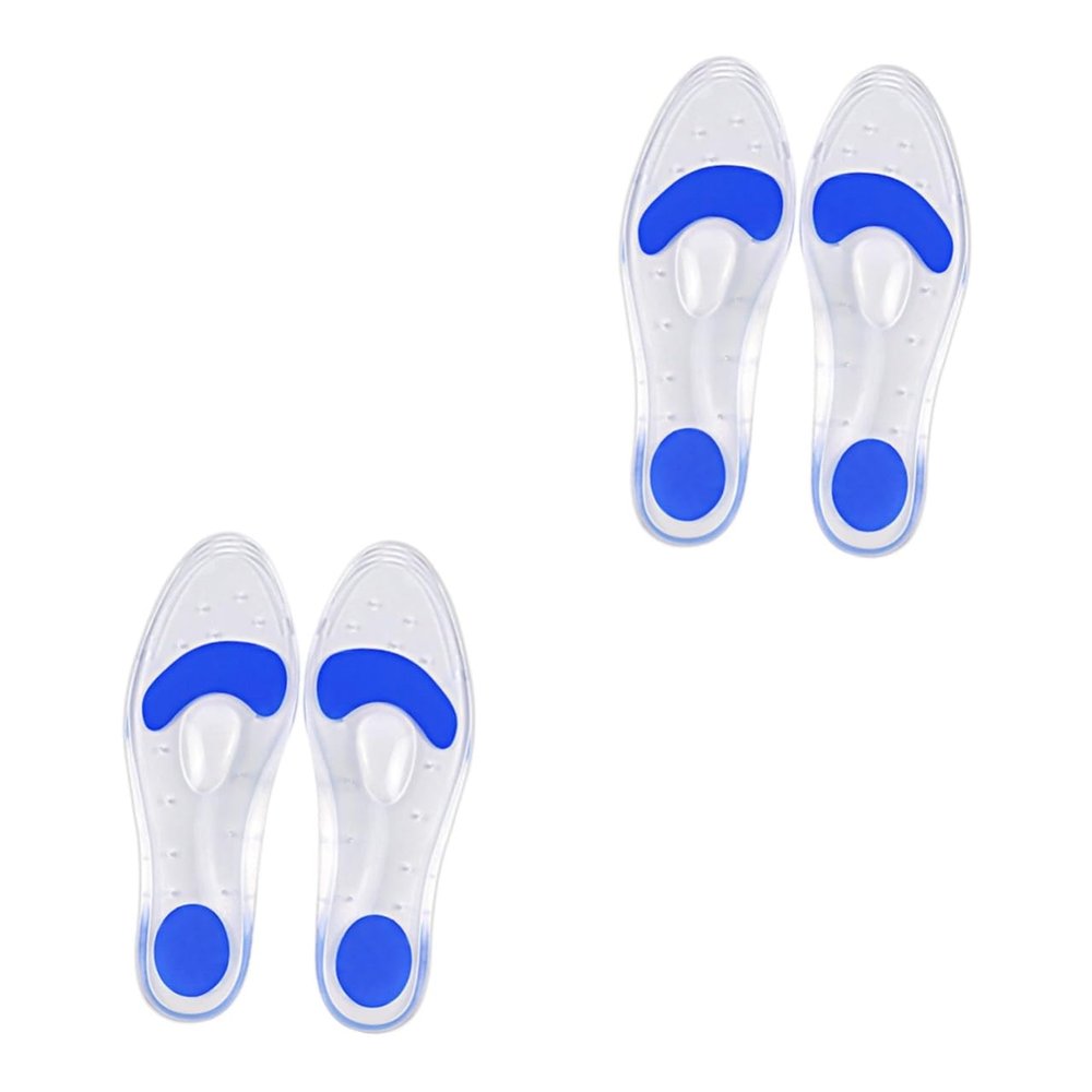 Gatuida 2pairs Silicone Arch Pads Comfortable Sports Shoe Cushions for Foot Care Absorbing Insoles for Men Women for Athletic Activities
