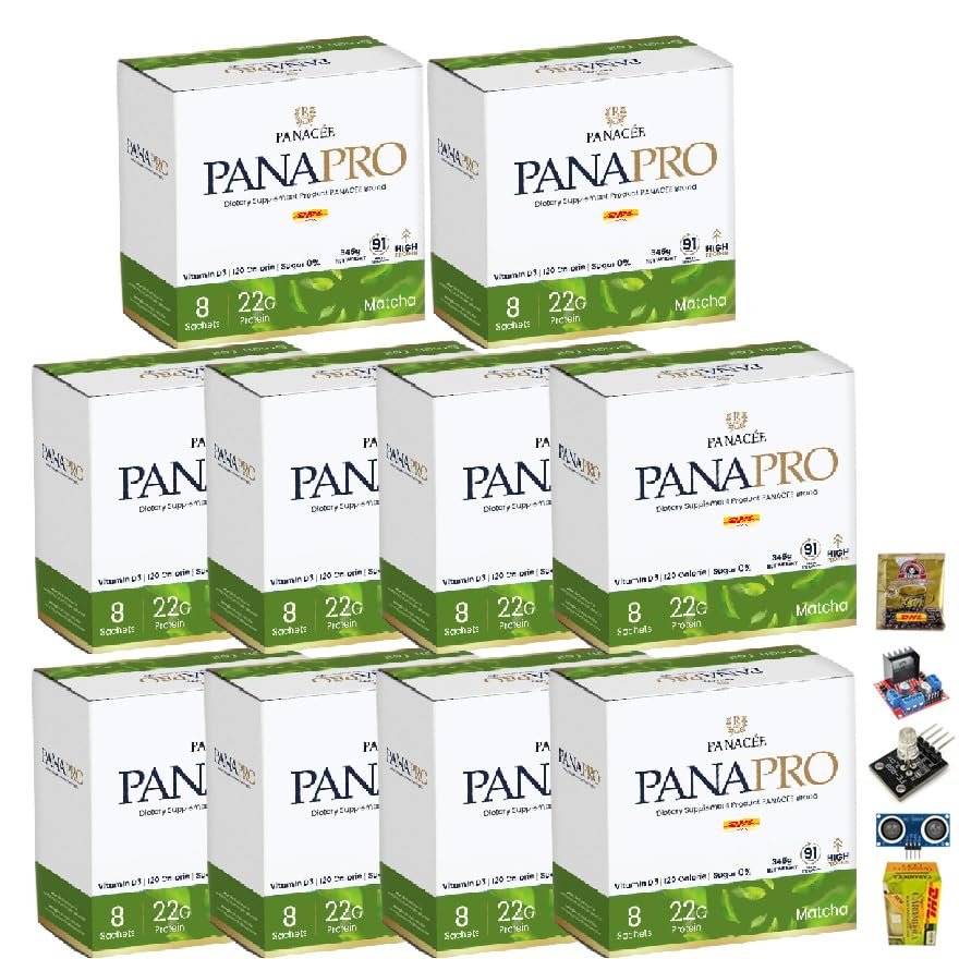 8 Sachets/Box 320g Panacee Panapro Matcha Flavor Innovative Germany Snack Healthy Delicious Set 10 No0992896465 By Beautygoodshop [Get Free For You Beauty Gifts]