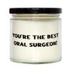 Appreciation Oral Surgeon Scent Candle, You're The Best Oral Surgeon!, Present for Coworkers, Cool Gifts from Friends, Toothbrush, Toothpaste, Dental Floss, Mouthwash, Toothpick view 1