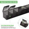 2 Pack Weekly Pill Organizer, Large 7 Day Pill Case, Daily Vitamin Case Medicine Box, AM/PM Pill Containers for Medicine Supplements Fish Oil (Black & Black) view 3
