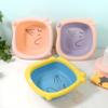 Healifty 3pcs Thickened Portable Washbasin Boy Girl Face Bath Tub and Foot Basin for Easy Use and Travel view 3