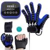 ATLION Rehabilitation Robot Gloves, Multi-Modal Rehabilitation Training Gloves, Portable Hemiplegia Finger Rehabilitation Trainer, Finger Splint for Hand Rehabilitation(B,Left Hand XL) view 1