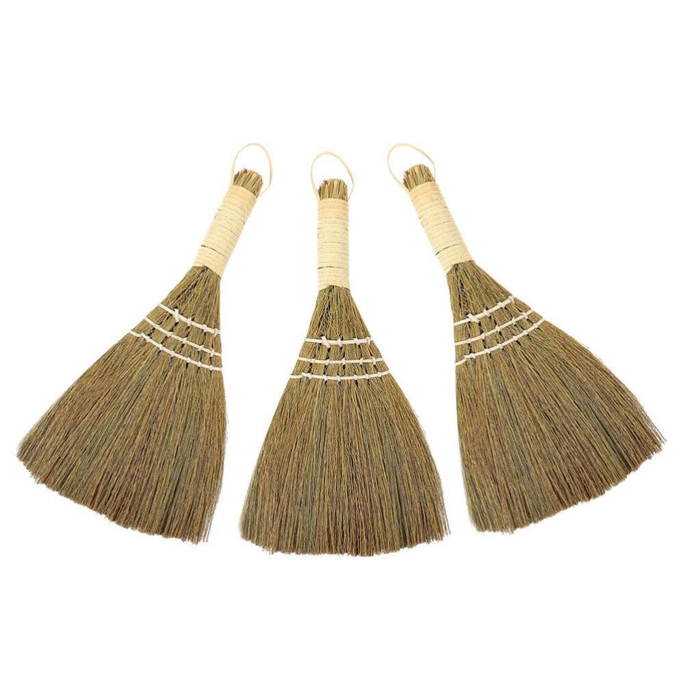 3pcs Manual Desktop Cleaning Broom Small Whisk Broom for Efficient Dust Removal Kitchen Material Space-Saving Design
