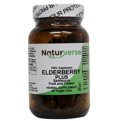Naturverse Elderberry Plus Powder Capsules,90 VegCaps