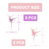 10 PCS Ballerina Girls Cupcake Topper, Ballet Cake Topper, Birthday Cake Topper,Pink Purple Tutu Girl for Dancing Princess Birthday Party, Birthday Party Cake Decoration, Studio Photo Prop view 2