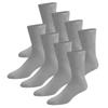 Brooklyn Socks 8 Pairs of Thin Combed Cotton Diabetic Socks for Men & Women, Loose, Wide, Non-Binding Neuropathy Low-Crew Socks (Gray, Fit's Shoe Size 7-11) view 1