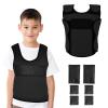 Vest for Kids (Medium, Ages 8+) Compression Vest for Kids, Including 6 Removable Weights Black view 1