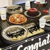 2025 Graduation Party Decorations, Black Graduation Party Supplies Disposable Paper Plates Napkins Cups Tablecloth Banner Dinnerware Set for Congrats Grad Party Decorations, Serve 25 view 2