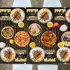 2025 Graduation Party Decorations, Black Graduation Party Supplies Disposable Paper Plates Napkins Cups Tablecloth Banner Dinnerware Set for Congrats Grad Party Decorations, Serve 25 view 3
