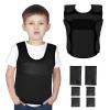 Weighted Vest for Kids (Small, Ages 4 to 7) Compression Vest for Kids Including 6 Removable Weights Black view 1