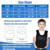 Weighted Vest for Kids (Small, Ages 4 to 7) Compression Vest for Kids Including 6 Removable Weights Black view 3