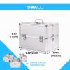 WHYATT Locking Storage Box, Medicine Box, With Portable Handle, Used for Medicine Storage and Personal Belongings Storage (Color : Silver, Size : Small) view 2