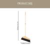 Amosfun Artificial Soft Hair Broom with Long Wood Handle, Home Kitchen Soft Bristle Sweeper Easy Sweeping Dust and Wisp Floors and Corners view 2