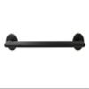 12-inch Coronado Designer Oval Bathroom Shower Grab Bar with Mitered Corners, Matte Black view 1