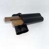 2X EWT Telescopic Airtight Cigar Travel Tube Crush Proof Humidor (2X Double, 70R), Black view 2