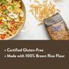 DeLallo Gluten Free Fusilli Pasta, 12 Ounce Bag, 7 Pack, Non-GMO, Made with Brown Rice Flour, Whole Grain, All Natural view 3