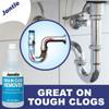 Drain Clog Remover - 12 Pack, 32 oz Bottles Powerful Drain Cleaner Liquid for Shower, Sink, and Toilet - Dissolves Hair, Grease, Paper, Fat, Oil - Plumbing & Septic Safe - Easy to Use Formula view 3