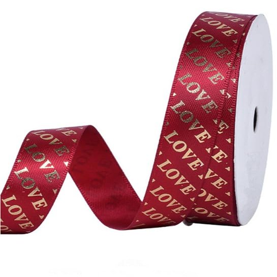 5/8 Inch X 10 Yards Red Satin Ribbon, Valentine's Day Ribbon, for Gift and Bouquet Wrapping and Decoration