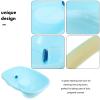 Healvian 1set Portable Shampoo Basin for Bedridden Hair Washing for Disabled Seniors Pregnant Women and Boys and Girls Comfortable Design for Easy Use Drain Tube view 2