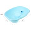 Healvian 1set Portable Shampoo Basin for Bedridden Hair Washing for Disabled Seniors Pregnant Women and Boys and Girls Comfortable Design for Easy Use Drain Tube view 3