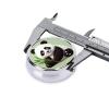 Lovely Panda Pill Box Metal Round Small Pill Case Cute 3 Compartment Pill Organizer Portable Travel Pillbox Mini Pill Container Holder for Daily Medicine Supplement Vitamin view 2