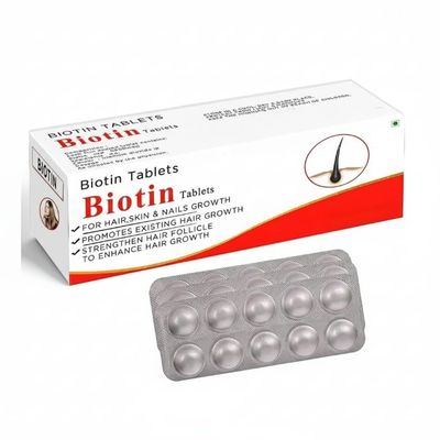 Advanced Biotin for Hair Loss and Hair Growth - Hair Vitamin Supplement for Men and Women, 30 Vegan Tablets