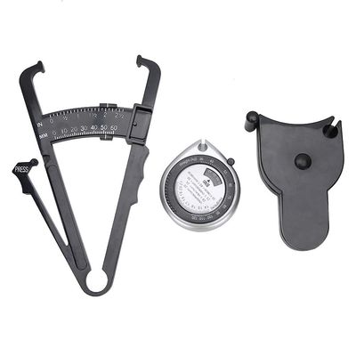 Digital Body Fat Caliper Set with Automatic Retraction, Measures, Chest, Waist, Leg Circumference, High Temperature