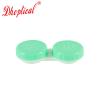 Dhoptical 100Pcs Contact lens case Colorful Contact Lens Holder Box Left/Right Eyes (Green) view 2