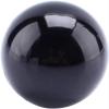 NIBHZ Natural Crystal Ball, Black Obsidian Crystal Balls Decorative Ball Fortune Telling Ball with Wooden Stand,Obsidian ball-80mm view 2