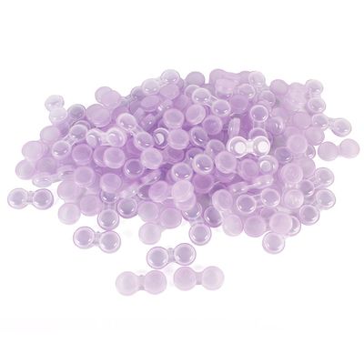 Dhoptical 100Pcs Contact lens case Colorful Contact Lens Holder Box Left/Right Eyes (Purple transparent)