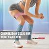 WITHYOU 3 Pairs Compression Socks for Women & Men 15-20 mmHg,Best Support for Nurses Running Hiking view 2