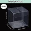 BENECREAT 120pcs Clear Plastic Favor Box 1.57x1.57x1.57 Inches Gift Packing Box for Candy Choclate and Dessert, Wedding Party Treats, Valentine Festival Gift Packaging view 2