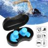 Gavigain Swimming Ear, Soft Waterproof Noise Canceling Reduction Ear Reusable Water Sports Ear with Case for Showering, Bathing, Surfing (Blue) view 2