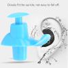Gavigain Swimming Ear, Soft Waterproof Noise Canceling Reduction Ear Reusable Water Sports Ear with Case for Showering, Bathing, Surfing (Blue) view 3