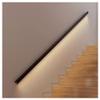Sxlawesom LED Handrail, Lighted Staircase Handle with Light, Wall Mounted Hand Railings, Corridor Wall Light, Aluminum, with 2 Flush Endcaps (Color : Black, Size : 19.7"/0.5m) view 1
