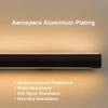 Sxlawesom LED Handrail, Lighted Staircase Handle with Light, Wall Mounted Hand Railings, Corridor Wall Light, Aluminum, with 2 Flush Endcaps (Color : Black, Size : 19.7"/0.5m) view 2