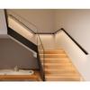 Sxlawesom LED Handrail, Lighted Staircase Handle with Light, Wall Mounted Hand Railings, Corridor Wall Light, Aluminum, with 2 Flush Endcaps (Color : Black, Size : 19.7"/0.5m) view 4