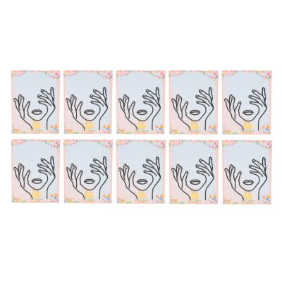 10 Sets Acrylic Minimalist Art Face Lips Cake Topper Girl for Lady Abstract Minimalist DIY Face Lines Cake Toppers for Birthday Cake Toppers Wedding Party (Black Style)